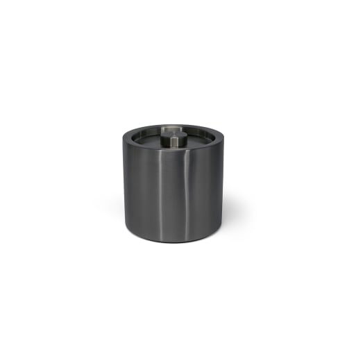 Tokyo Stainless Brushed Ice Bucket 3 Quart Round, Matte Black